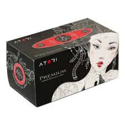 Салфетки трехслойные "ATORI PREMIUM черные", 170 шт *32