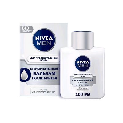 Бальзам после бритья Nivea for Men, восстанавливающий, для чувствительной кожи, 100 мл,   1563436