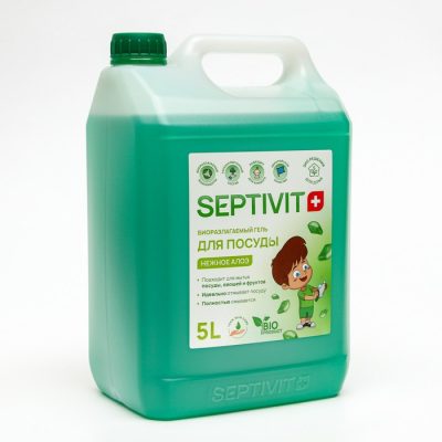 Гель для посуды SEPTIVIT "Алоэ", 5. л