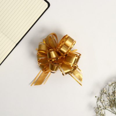 Бант - шар подарочный №3, золотые розы 7986221