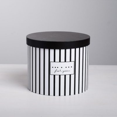 Коробка подарочная круглая "For you" 18х18х15 см 4676327