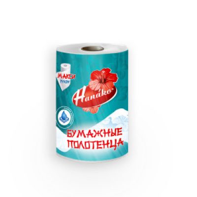 Полотенце бумажное HANAKO Макси белый 2сл 1рул 35м 1/12