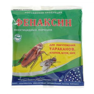 Инсектицид Фенаксин от тараканов, мух, клопов и блох, 125 г Инсектицид Фенаксин от тараканов, мух, клопов и блох, 125 г