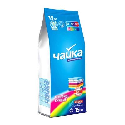 Порошок СТ Солнце "Чайка Северное сияние", порошок автомат для цветного 15 кг