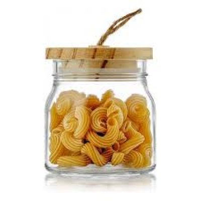 Банка WALMER Ambry для сыпучих продуктов с дер. крышкой 550мл