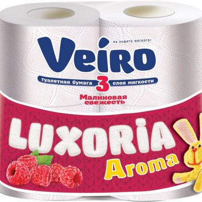 Бумага туалетная Veiro 4шт 3сл luxoria aroma *1/10