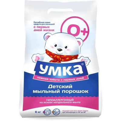 Порошок стиральный универсальный  детский  "Умка", 0+ 6 кг 1298397