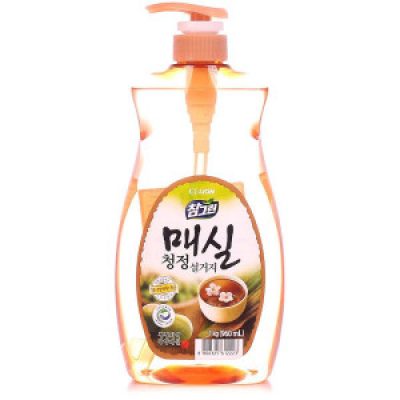 Средство для мытья посуды Lion Korea Chamgreen Японский абрикос с дозатором 1 кг *12
