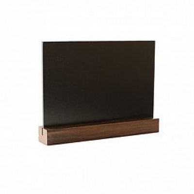 Ценник меловой чёрный А6 на деревянной подставке 845514